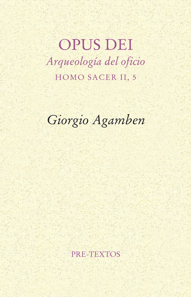 OPUS DEI ARQUEOLOGIA DEL OFICIO