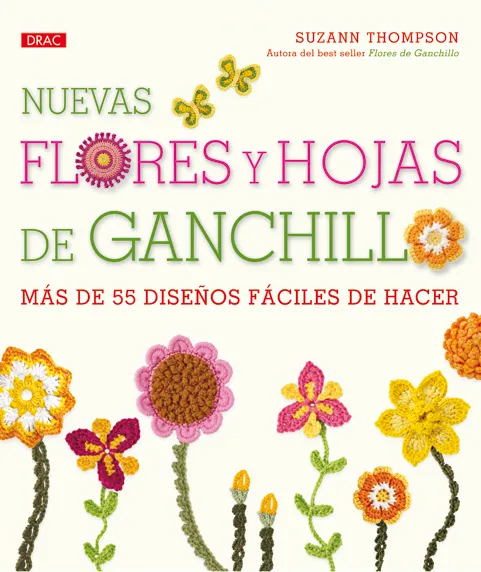 Nuevas flores y hojas de ganchillo
