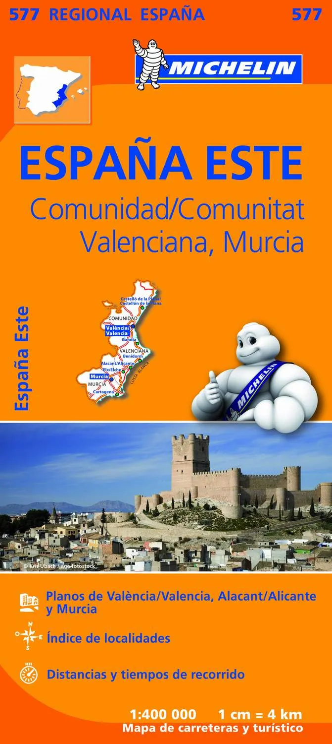 Mapa Regional Comunidad Valenciana, Murcia