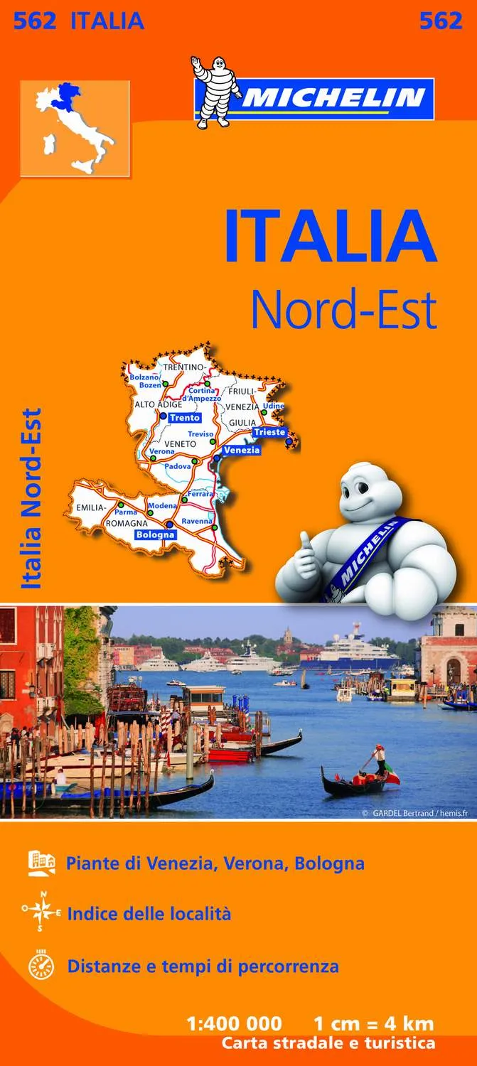 Mapa Regional Italia Nord Est