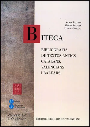 BITECA BIBLIOGRAFIA DE TEXTOS ANTICS CATALANS
