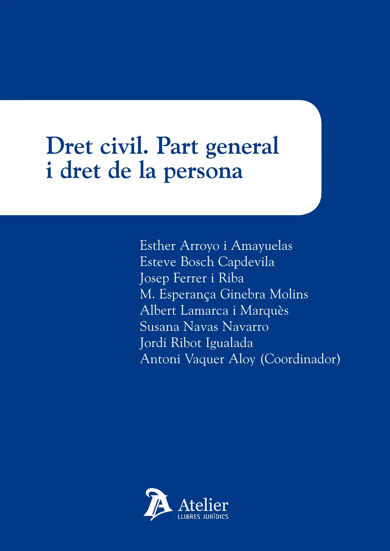 DRET CIVIL PART GENERAL I DRET DE LA PERSONA