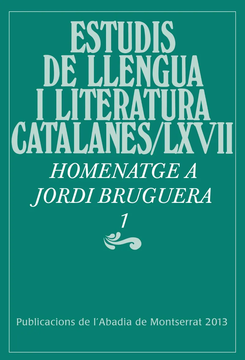 MISCEL.LANIA JORDI BRUGUERA, 1