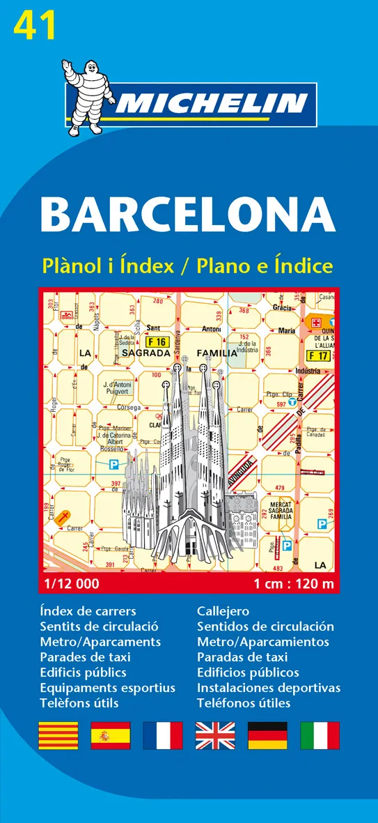 BARCELONA -PLANOL I INDEX- PLANO E INDICE-