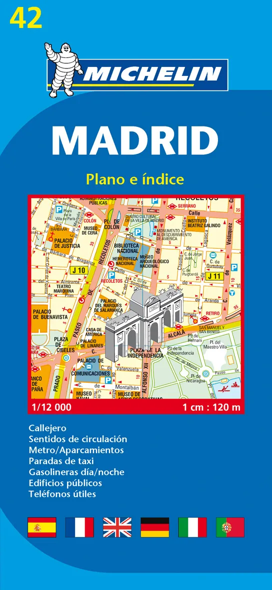 MADRID PLANO E INDICE -MICHELIN-