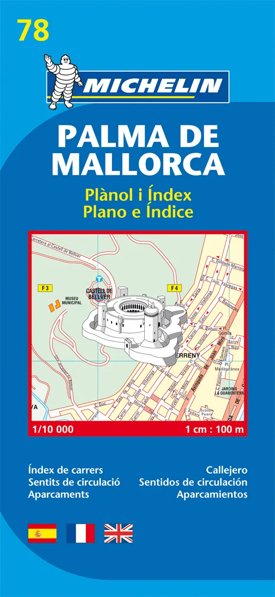 PALMA DE MALLORCA -PLANO I INDEX PLANO E INDICE-