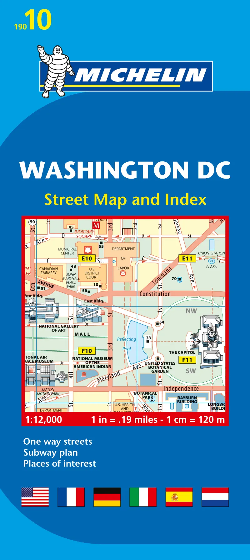 WASHINGTON D C -STREET MAP AND INDEX-