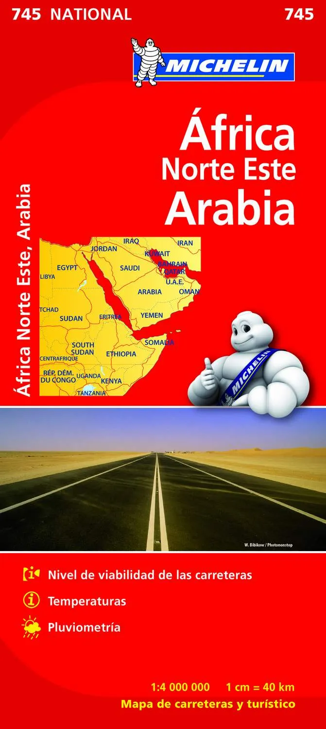 Mapa National Africa Norte Este Arabia