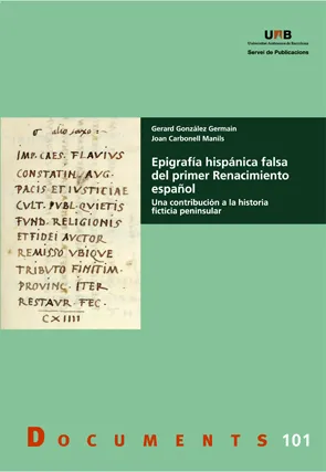 EPIGRAFIA HISPANICA FALSA DEL PRIMER RENACIMIENTO