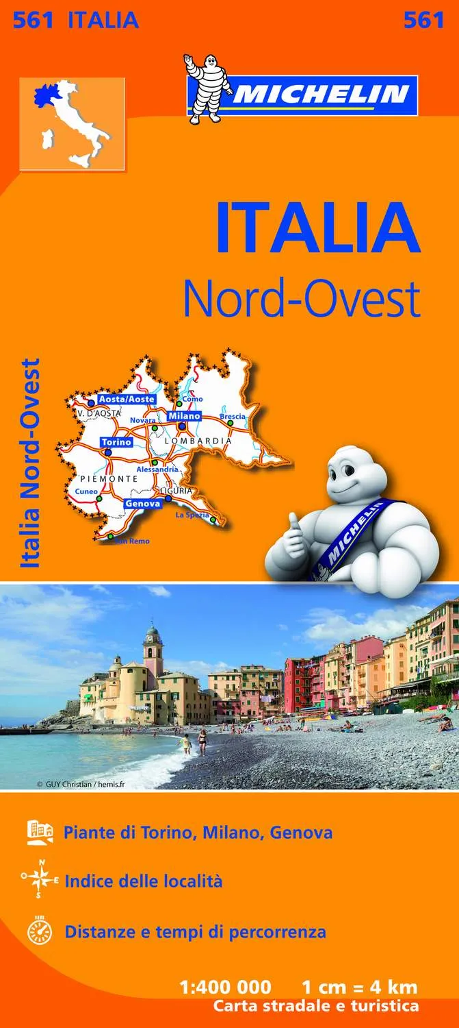 Mapa Regional Italia Nord Ovest