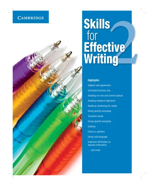 SKILLS FOR EFFECTIVE WRITING 2 SB