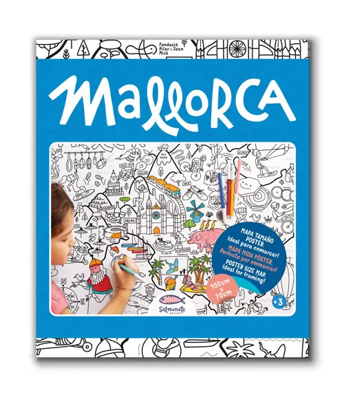 MAPA PER COLOREJAR MALLORCA