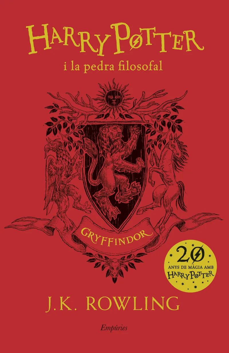 HARRY POTTER I LA PEDRA FILOSOFAL -GRYFFINDOR - VERMELL
