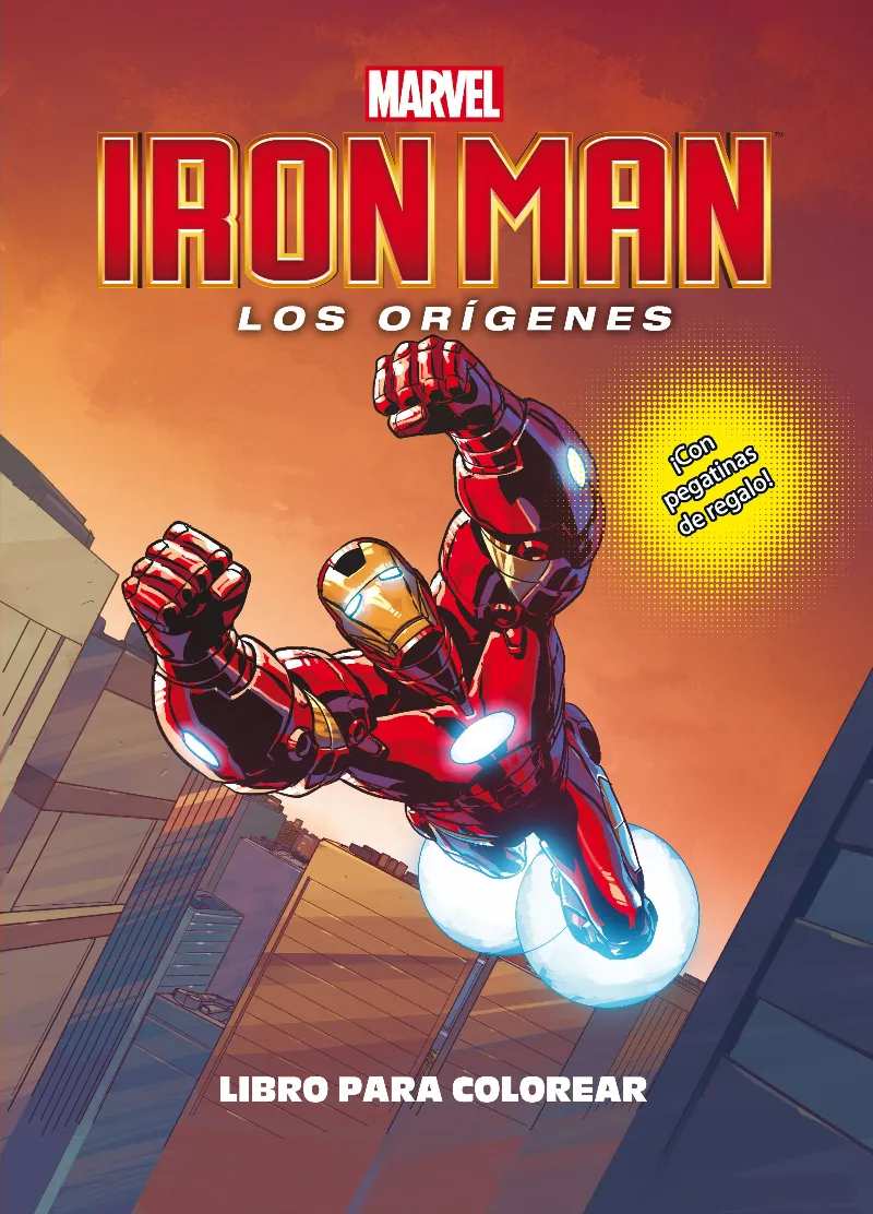 IRON MAN -LOS ORIGENES LIBRO PARA COLOREAR