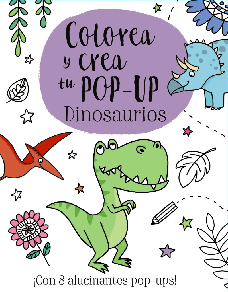 COLOREA Y CREA TU POP-UP -DINOSAURIOS-