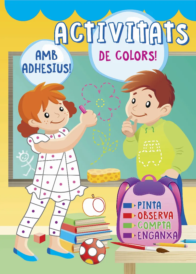 ESCOLA -ACTIVITATS DE COLORS AMB ADHESIUS-