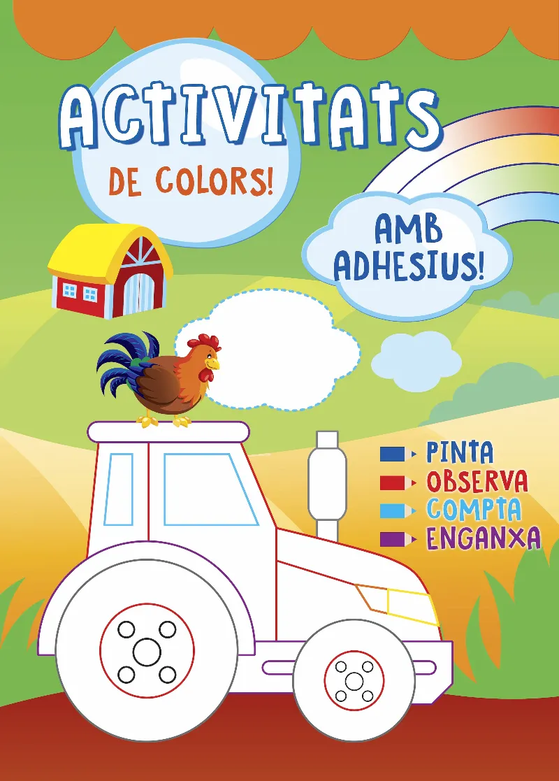 GRANJA -ACTIVITATS DE COLORS AMB ADHESIUS-