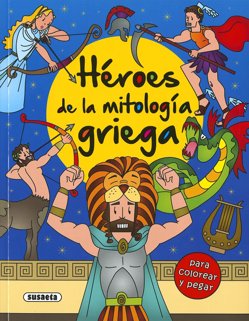 Héroes de la mitología griega para colorear y pegar