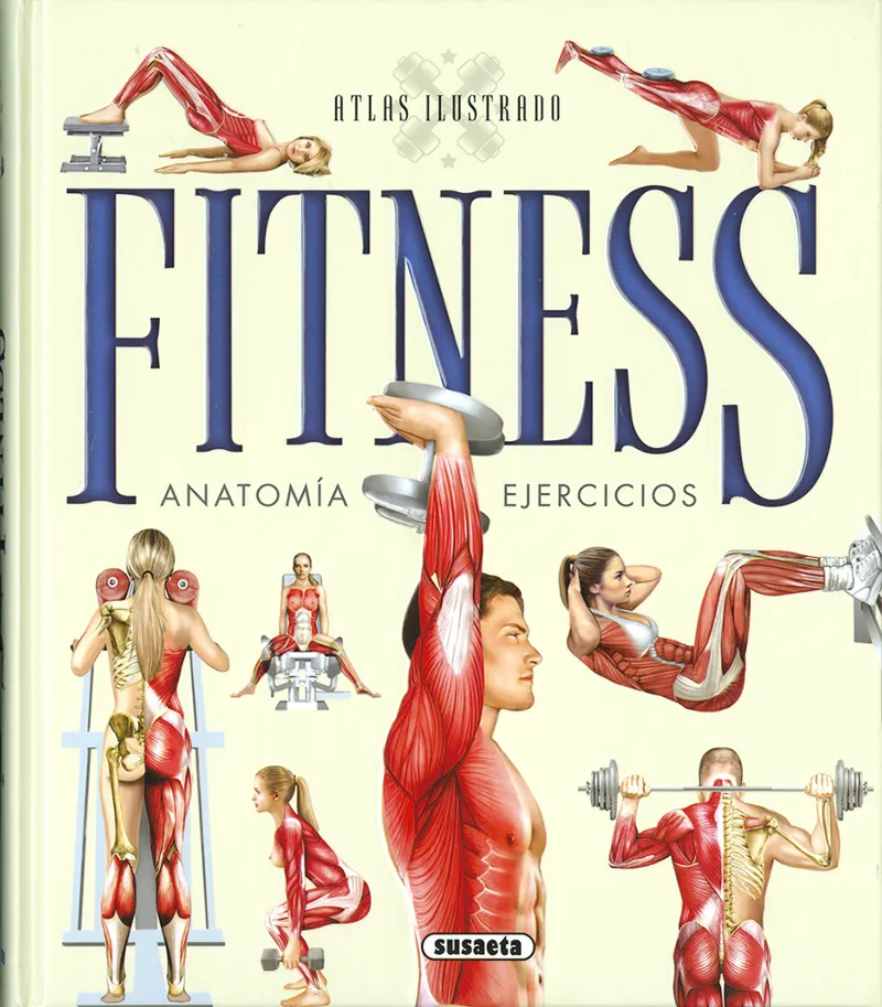 Atlas ilustrado fitness, anatomía, ejercicios