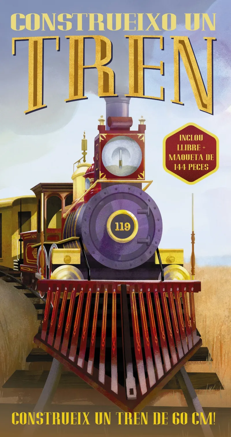 CONSTRUEIXO UN TREN - LLIBRE + MAQUETA DE 144 PECES-