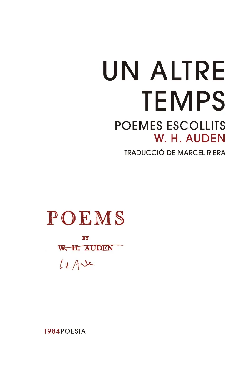 UN ALTRE TEMPS.POEMES ESCOLLITS