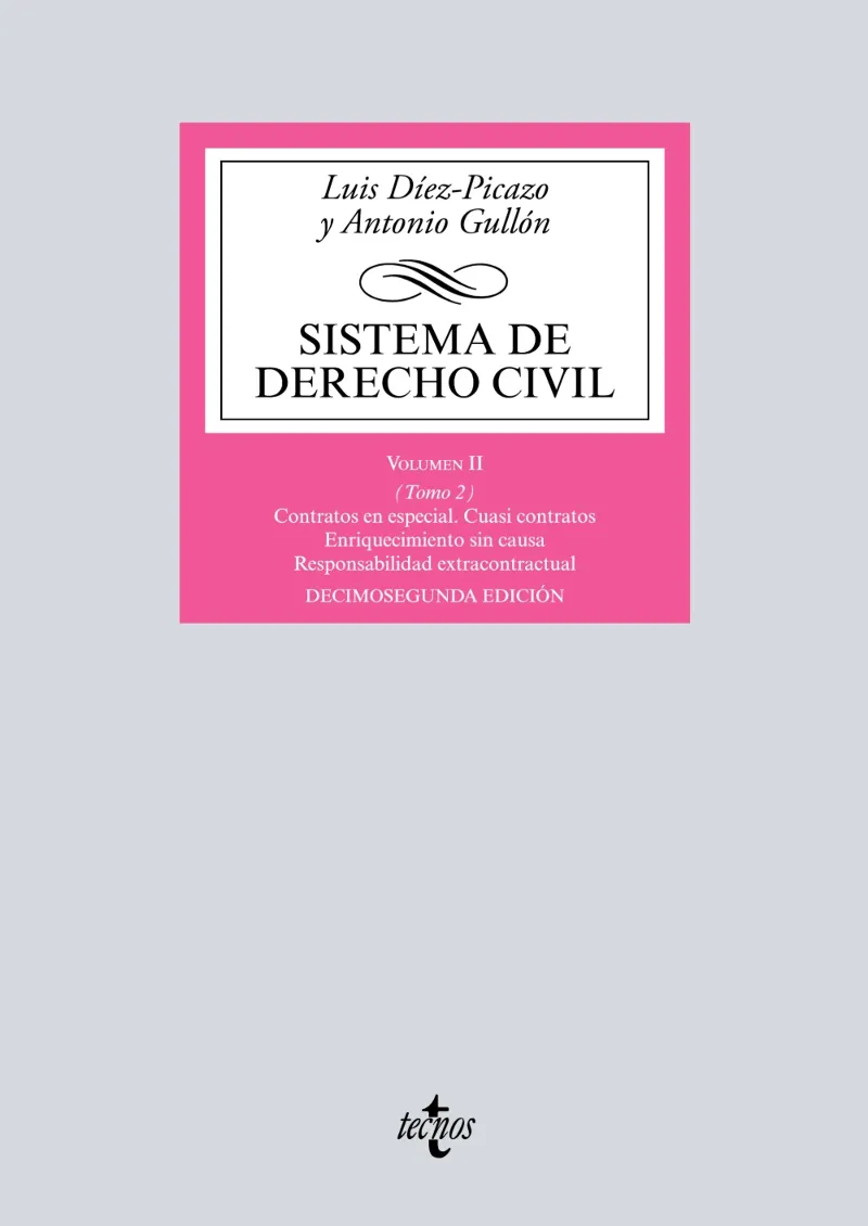 SISTEMA DE DERECHO CIVIL TOMO II VOL II CONTRATOS EN ESPECIAL