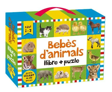 BEBES D'ANIMALS -LLIBRE + PUZLE GEGANT DE 20 PECES-