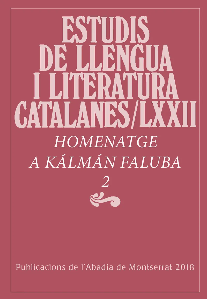 ESTUDIS DE LLENGUA I LITERATURA CATALANA LXXII