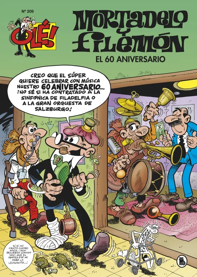 OLE MORTADELO Y FILEMON 209: EL 60 ANIVERSARIO