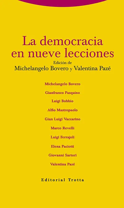 DEMOCRACIA EN NUEVE LECCIONES,LA