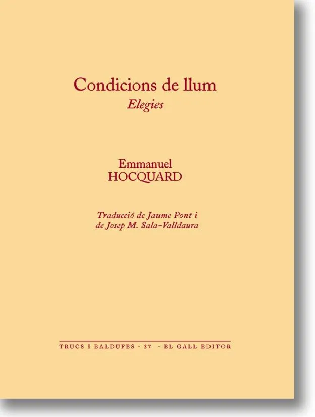 CONDICIONS DE LLUM ELEGIES