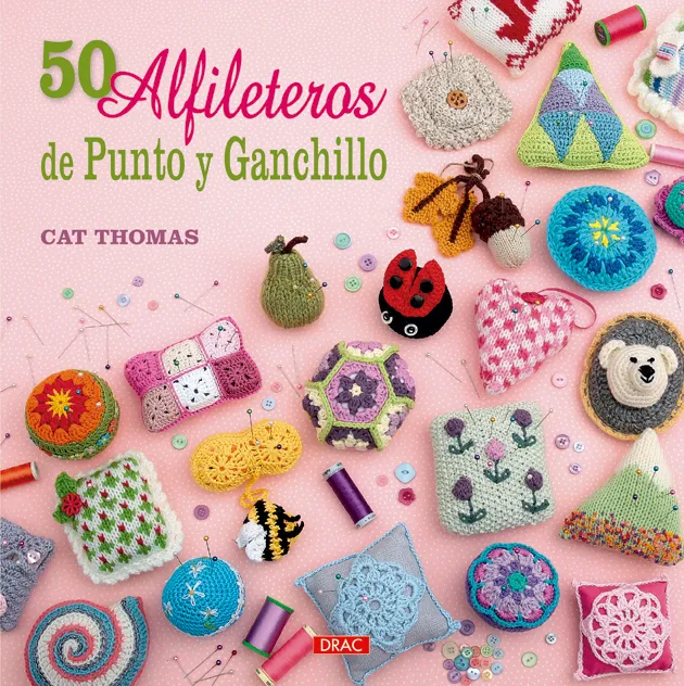 50 alfileteros de punto y ganchillo