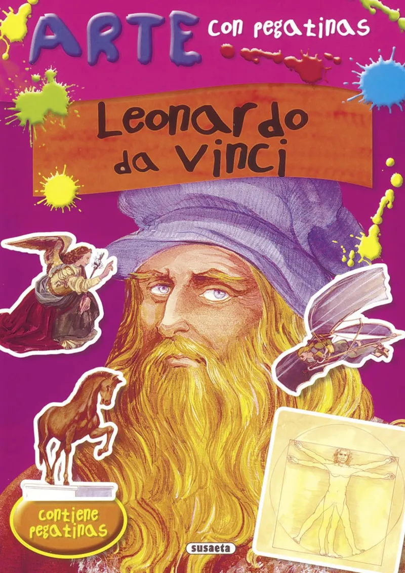 ARTE CON PEGATINAS LEONARDO DA VINCI
