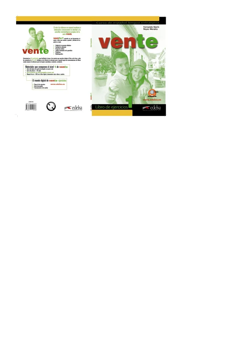 VENTE 1 (A1/A2). LIBRO DE EJERCICIOS