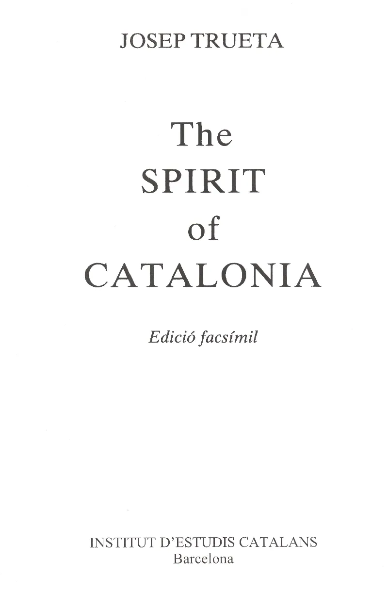The Spirit of Catalonia