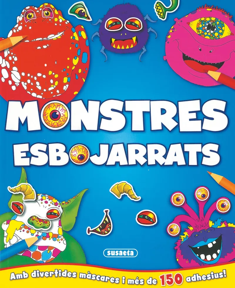 Monstres esbojarrats amb màscares i adhesius