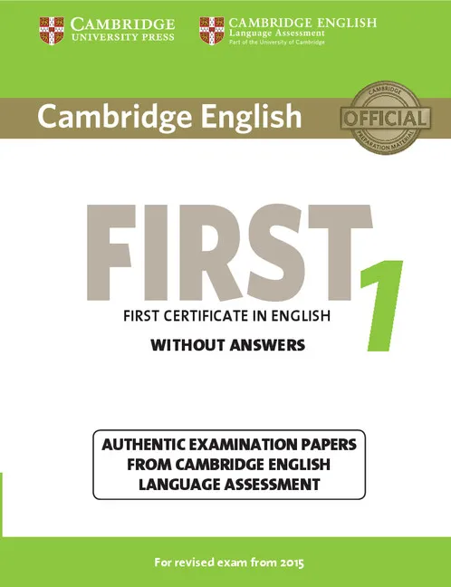 FC CAMBRIDGE FCE 1 PRACTICE TESTS 2015 SB NO KEY