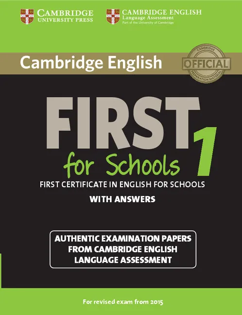 FC CAMBRIDGE FCE FOR SCHOOLS 1 2015 SB + KEY