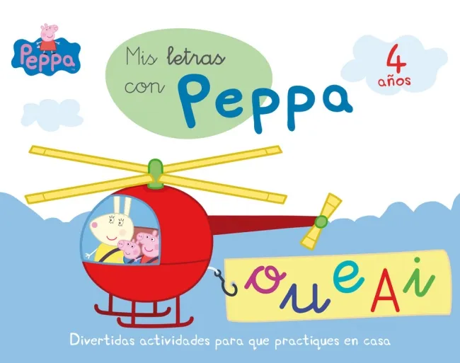 MIS LETRAS CON PEPPA 4 AÑOS -O U E I A-