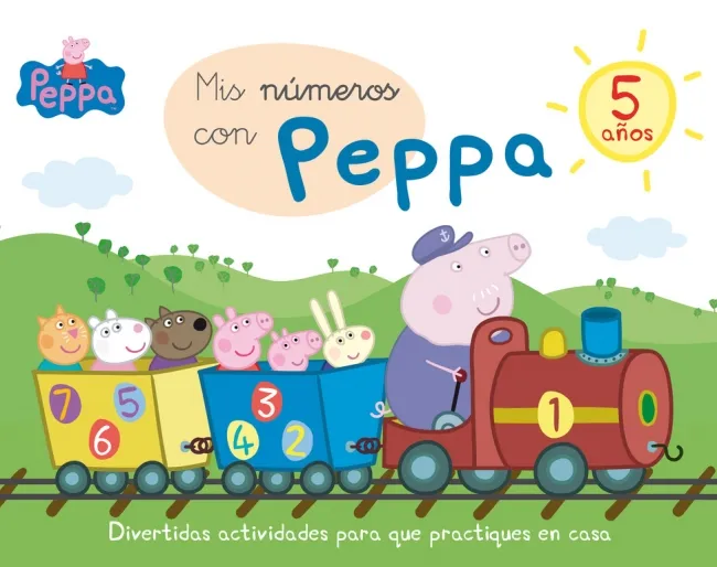 MIS NUMEROS CON PEPPA 5 AÑOS -ESPIRAL HORIZONTAL-