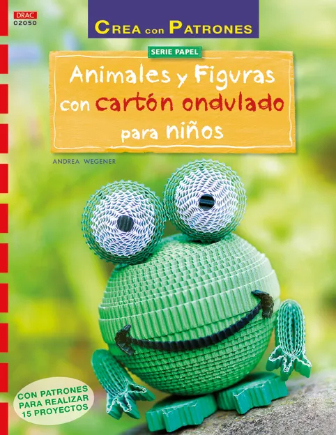 Animales y figuras con cartón ondulado para niños