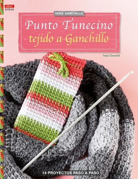 Punto tunecino tejido a ganchillo
