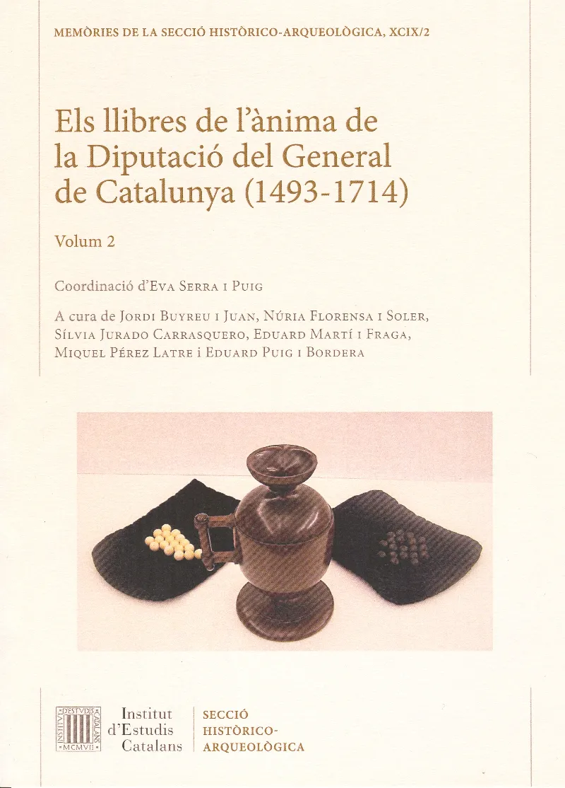 Els Llibres de l'ànima de la Diputació del General de Catalunya (1493-1714). Vol II