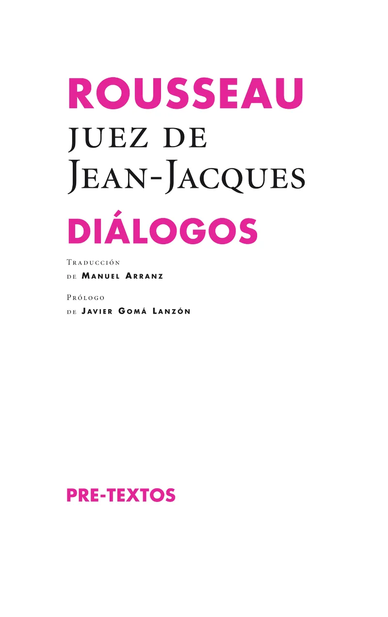 DIALOGOS -ROUSSEAU-