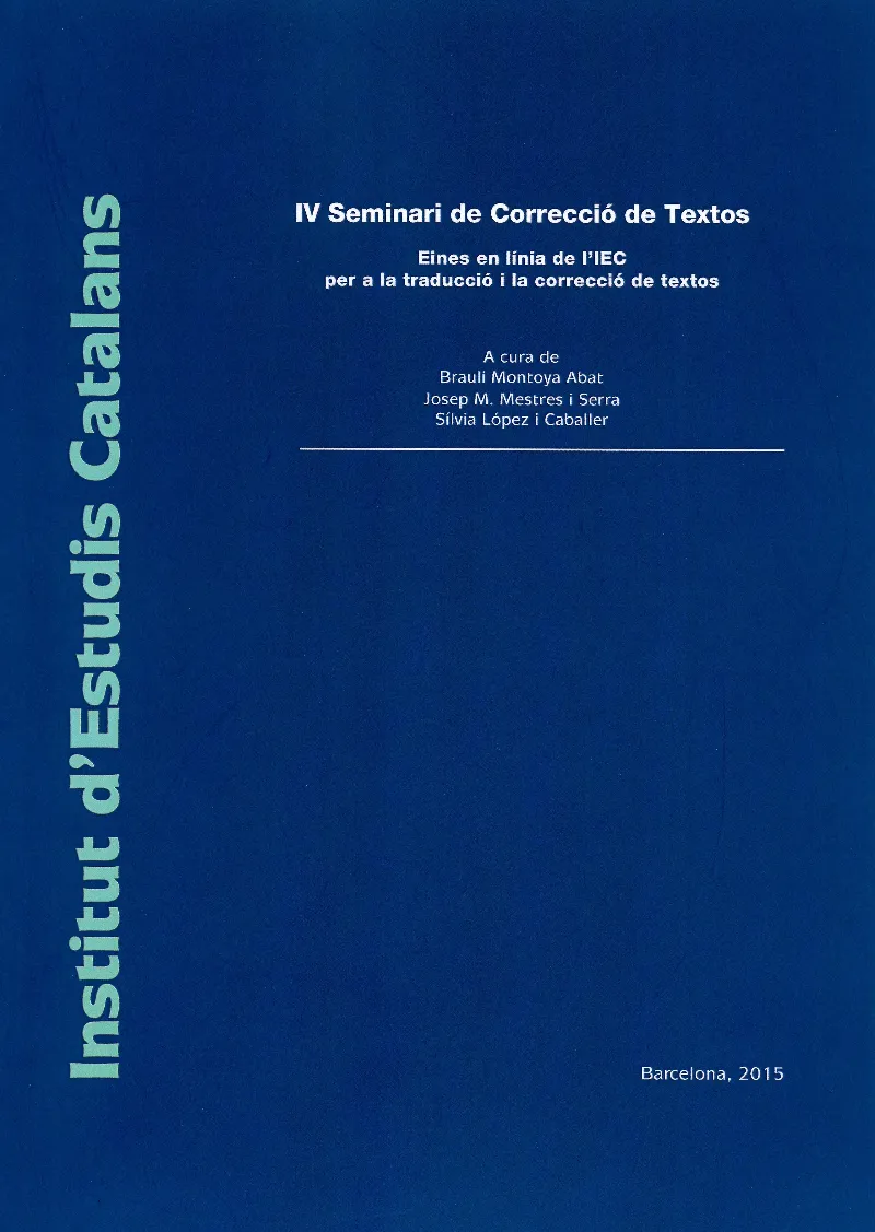 IV Seminari de Correcció de Textos