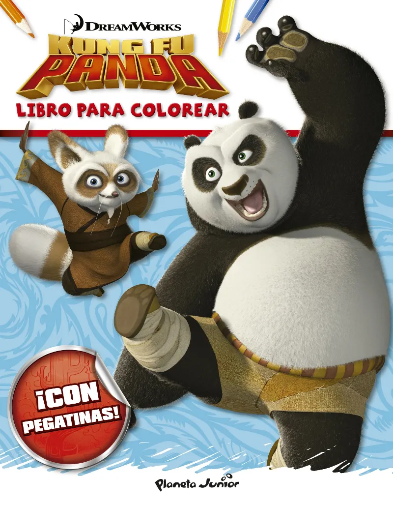 KUNG FU PANDA LIBRO PARA COLOREAR -­CON PEGATINAS!-