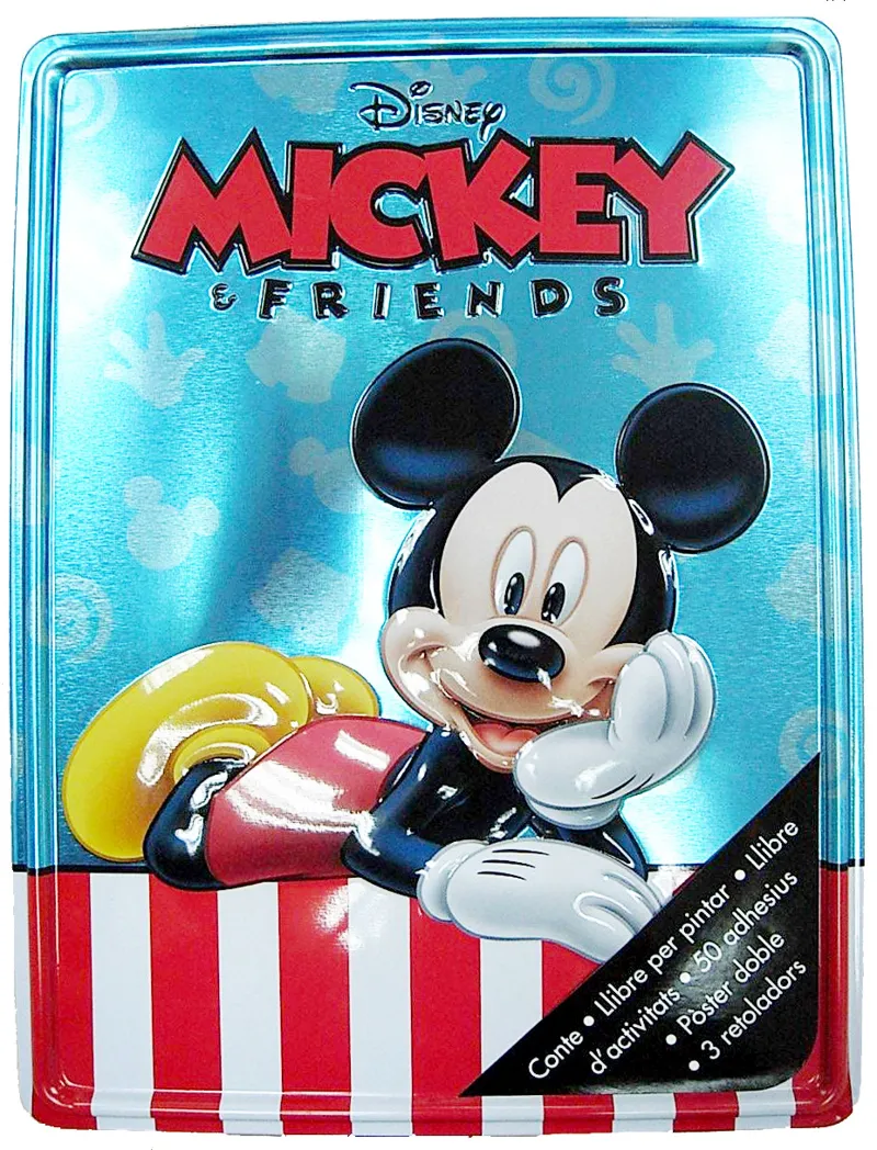 MICKEY I ELS SEUS AMICS -CAIXA LLAUNA-
