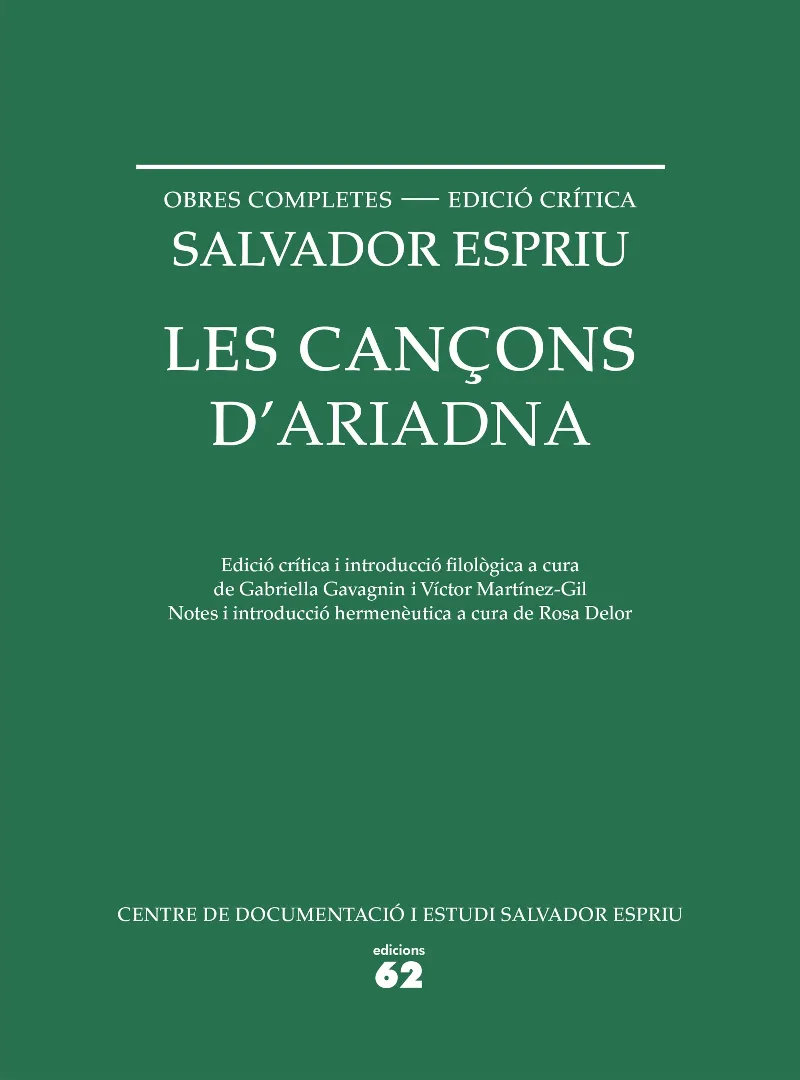 CANÇONS D'ARIADNA,LES