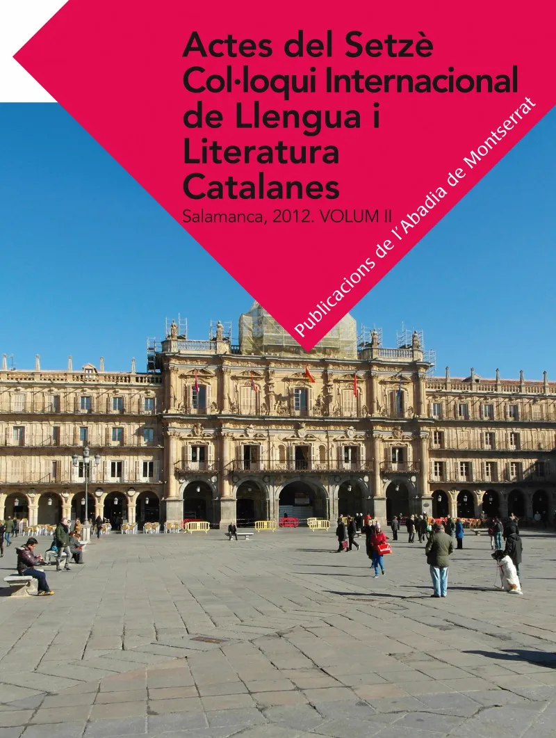 ACTES DEL SETZE COL.LOQUI INTERNACIONAL DE LLENGUA I LITERATURA CATALANES