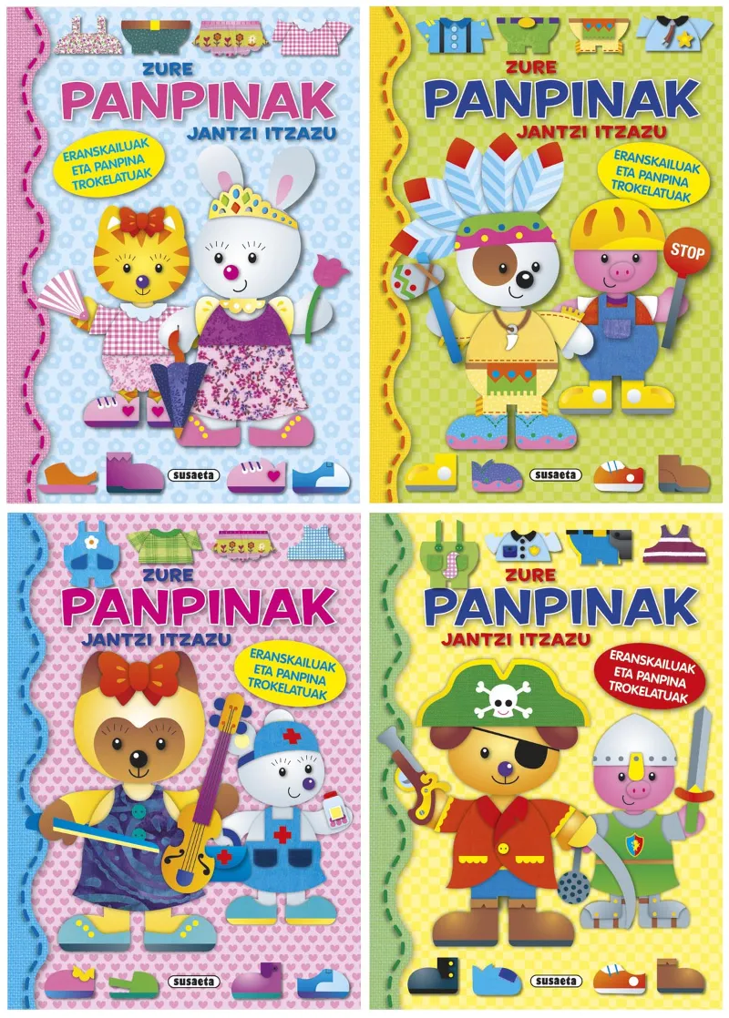 Zure panpinak jantzi itzazu (4 Izenburuak)
